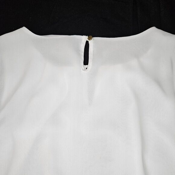 Nue Options Womens Blouse Multi-Color Size Large 100% Polyester Stretch Pullover - Picture 12 of 12